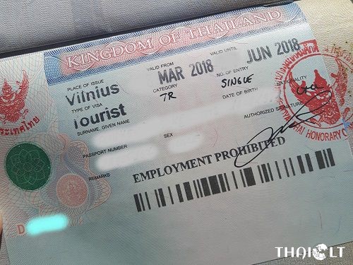 Tailando vienkartinė viza