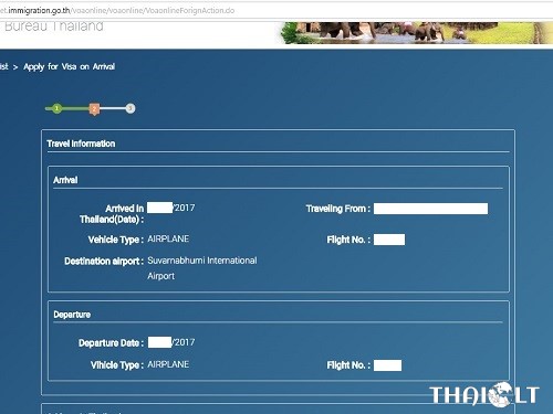 Thailand Visa on Arrival Online